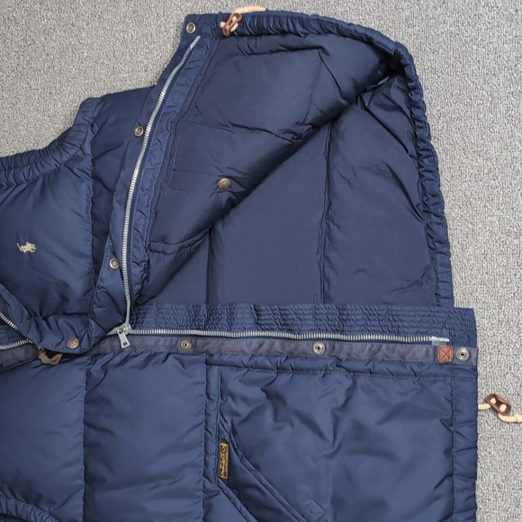 Vintage Y2K Polo Ralph Lauren Down Fill Puffer Vest Size XLT in Navy Blue - Picture 10 of 16